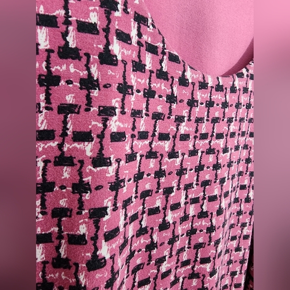 Boden Long Sleeve Belted faux wrap midi dress stretch purple, pink Women's 6P - Picture 13 of 13